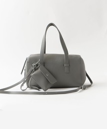 2way Embossed Handbag with Mini Pouch / ミニポーチ付き 2WAY エンボス ハンドバッグ シボ加工 シンプル ベーシック 無地 レディース 2026年 夏 夏服