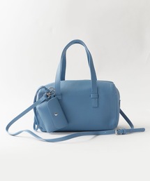 2way Embossed Handbag with Mini Pouch / ミニポーチ付き 2WAY エンボス ハンドバッグ シボ加工 シンプル ベーシック 無地 レディース 2026年 夏 夏服