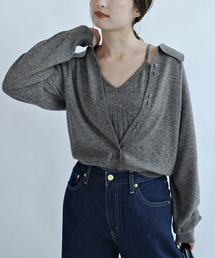 crinkle crinkle crinkle | crinkle crinkle crinkle slow off knit top CC-5038(ニット/セーター)