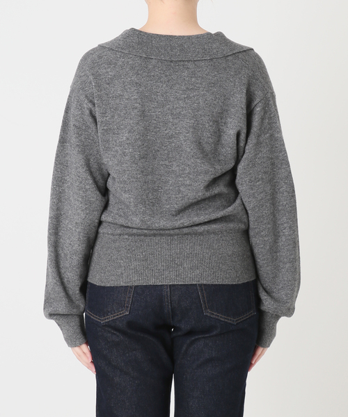 crinkle crinkle crinkle(クリンクルクリンクルクリンクル)の「crinkle crinkle crinkle slow off knit top CC-5038(ニット/セーター・レディース・レッド/ライトグレー・FREE)」の19枚目の写真