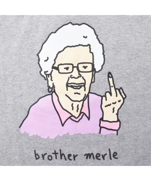 BROTHER MERLE(ブラザー マール)の「RSC×BROTHER MERLE / F〇CK おばあちゃん LS T-SHIRT(M4)(Tシャツ/カットソー・メンズ・ブラック/グレー/ホワイト・X-LARGE/MEDIUM/LARGE)」の8枚目の写真