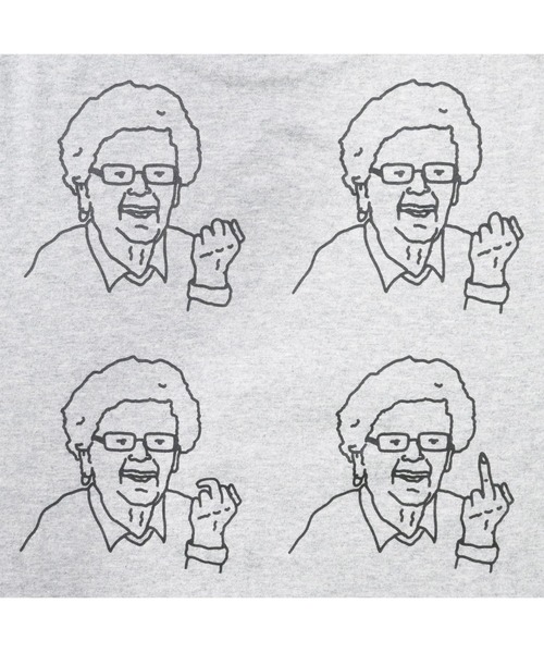 BROTHER MERLE(ブラザー マール)の「RSC×BROTHER MERLE / F〇CK おばあちゃん LS T-SHIRT(M4)(Tシャツ/カットソー・メンズ・ブラック/グレー/ホワイト・X-LARGE/MEDIUM/LARGE)」の11枚目の写真