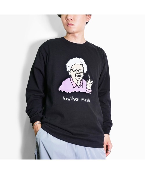BROTHER MERLE(ブラザー マール)の「RSC×BROTHER MERLE / F〇CK おばあちゃん LS T-SHIRT(M4)(Tシャツ/カットソー・メンズ・ブラック/グレー/ホワイト・X-LARGE/MEDIUM/LARGE)」の12枚目の写真
