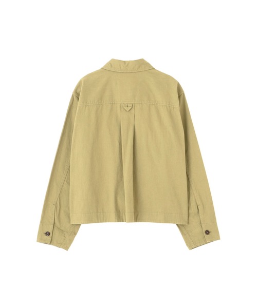 MHL.(エムエイチエル)の「FINE COTTON CHINO TWILL(シャツ/ブラウス・レディース・グレー/ライム・2/1)」の10枚目の写真