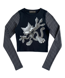 AFTER HOURS CAT LONG SLEEVE_BLUE