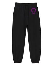 NOBOUND（ノーバウンド） スウェットパンツ ホースシュー オールドイングリッシュロゴ ワンポイント プリント 裾シャーリング セミルーズシルエット 10.0オンス 裏毛 ストリート メンズ