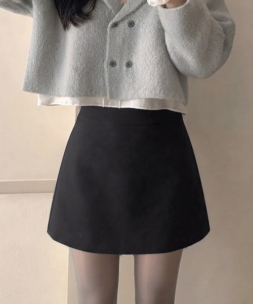 core core(コアコア)の「大人カジュアルなシンプルスカパン(スカート・レディース・ブラック・M/L)」の2枚目の写真