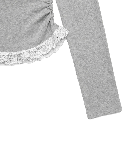 muahmuah（ムーアムーア）の「レース配色 ホルターネックTシャツ [グレー]（Tシャツ/カットソー・レディース・その他・FREE）」の19枚目の写真