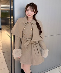 ケープダブルコート