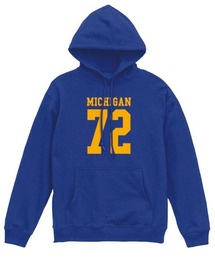 Ol' Basics(オール・ベーシックス) プルパーカー スウェット MICHIGAN ロゴ ナンバリング プリント 裏毛 トップス レディース ユニセックス