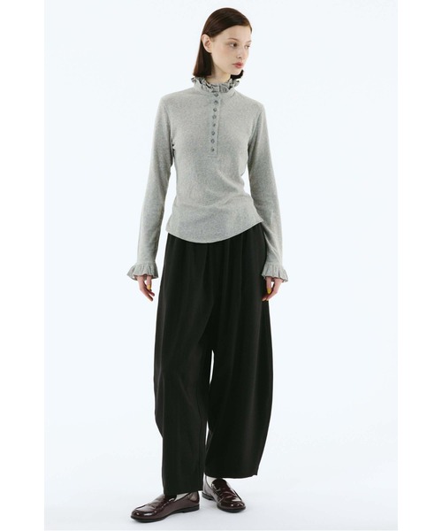 HeRIN.CYE（ヘリンドットサイ）の「Cocoon easy pants（その他パンツ・レディース・ブラック/グレー/カーキ・38/36）」の15枚目の写真