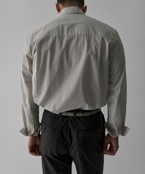 BOWLOW PRODUCT(バウロープロダクト)の「コットンピンストライプポケットシャツ(シャツ/ブラウス・メンズ・その他・MEDIUM/LARGE/X-LARGE)」の5枚目の写真