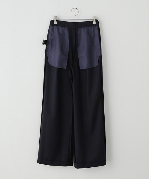 EVERYDAY I LIKE.（エヴリディアイライク）の「*イージーワイドスラックス(ストライプ)（スラックス・レディース・ネイビー・34/38/36）」の12枚目の写真