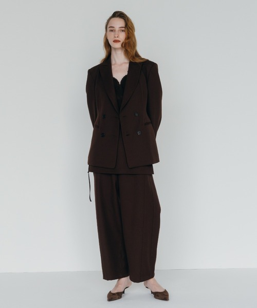 CREDONA(クレドナ)の「【THE C】ICHIGUN WIDE BEETLE PANTS/イチグンワイドビートルパンツ(その他パンツ・レディース・ブラック/グレー/ブラウン・2/0/1)」の6枚目の写真
