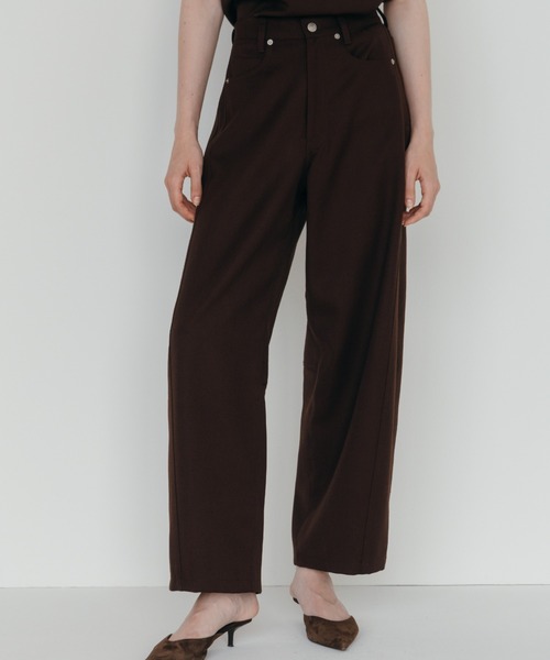 CREDONA(クレドナ)の「【THE C】ICHIGUN WIDE BEETLE PANTS/イチグンワイドビートルパンツ(その他パンツ・レディース・ブラック/グレー/ブラウン・2/0/1)」の8枚目の写真