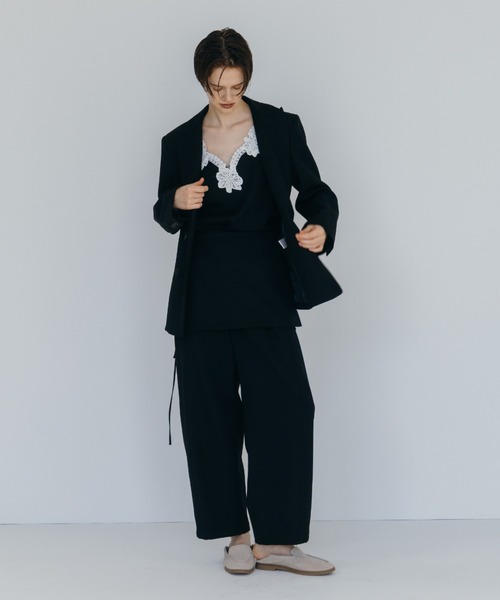 CREDONA(クレドナ)の「【THE C】ICHIGUN WIDE BEETLE PANTS/イチグンワイドビートルパンツ(その他パンツ・レディース・ブラック/グレー/ブラウン・2/0/1)」の5枚目の写真
