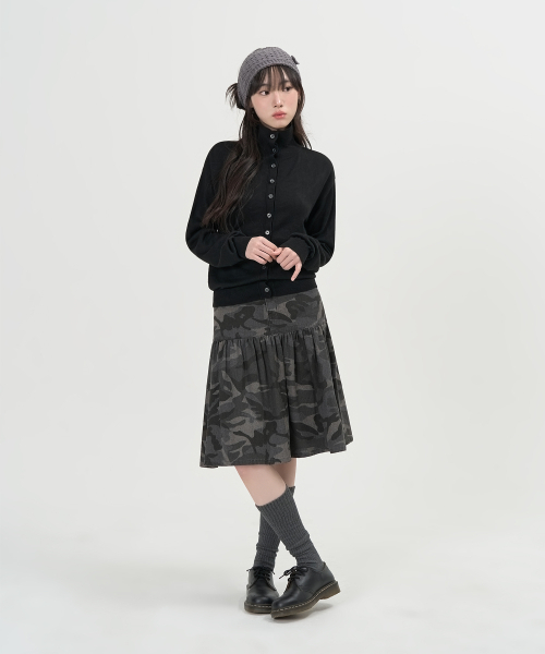 TOFFEE WOMEN（トフィーウィメン）の「Wソフトハイネックカーディガン（ブラック）（カーディガン/ボレロ・レディース・その他・SMALL/MEDIUM）」の3枚目の写真