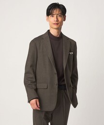 A+ TWPU ヘリンボーン 2B リラックス セットアップ ジャケット -ストレッチ-