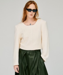 PRANK PROJECT | 【2026Winter Pre-Order】クロップドツイーディトップ / Cropped Tweedy Top(その他トップス)