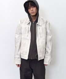 BLR（ビーエルアール）の「Anchored Puller Utility Jacket White（デニムジャケット）」