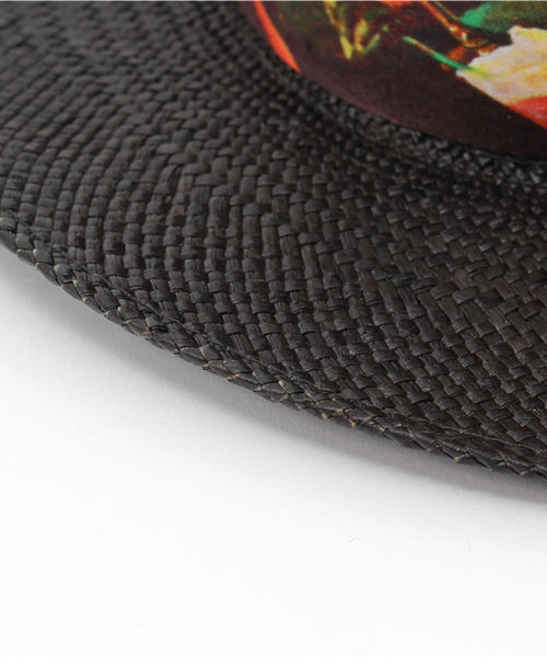 HYSTERIC GLAMOUR(ヒステリックグラマー)の「COCKTAIL LOUNGE ロングブリムパナマハット(ハット・メンズ・ホワイト/ブラック・FREE)」の3枚目の写真