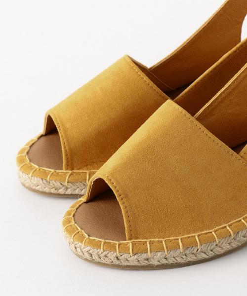 coen（コーエン）の「バックリボンヒールエスパサンダル（サンダル・レディース・ネイビー/イエロー/ブラック/オフホワイト・LARGE/MEDIUM/SMALL）」の9枚目の写真