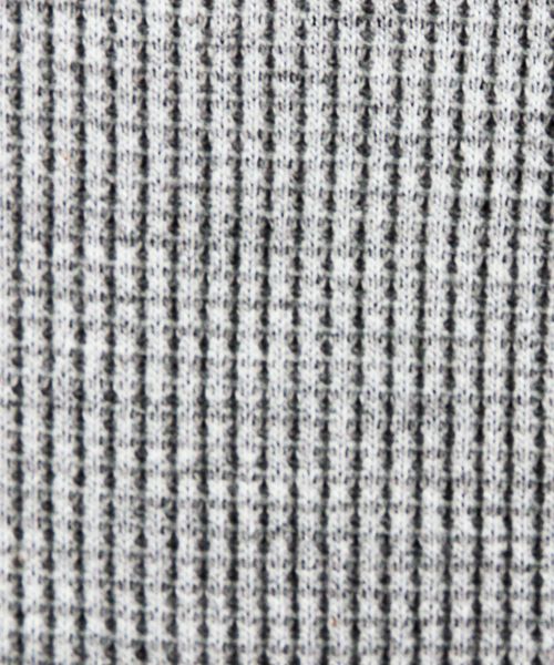 ８(eight)（エイト）の「ロング丈長袖ワッフル生地カットソー（Tシャツ/カットソー・メンズ・ブラック/ホワイト/グレー/ブラック系その他2/ホワイト×ネイビー/ホワイト×ブラック/ホワイト系その他2/ネイビー・LARGE/MEDIUM/X-LARGE/SMALL）」の9枚目の写真