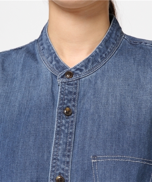 RODEO CROWNS WIDE BOWL（ロデオクラウンズワイドボウル）の「BIG デニム ワンピース（ワンピース・レディース・ライトブルー/ブルー・FREE）」の11枚目の写真