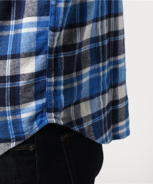 VENCEEXCHANGE（ヴァンスエクスチェンジ）の「BAマドラスチェックシャツ（シャツ/ブラウス・メンズ・レッド/ブルー・MEDIUM/SMALL/LARGE）」の9枚目の写真