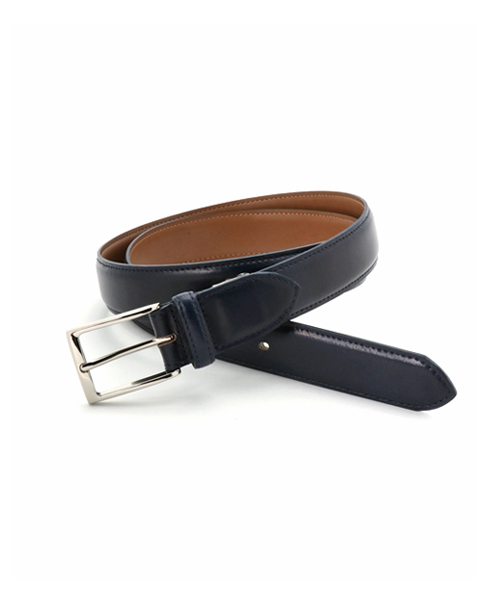 THE SUIT COMPANY（ザ・スーツカンパニー）の「≪MADE IN JAPAN≫アンチックレザー シルバーバックルベルト（ベルト・メンズ・ワインレッド/ネイビー/ブラック/チョコ/ブラウン・FREE/L）」の5枚目の写真