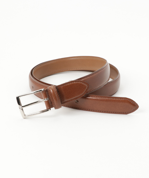 THE SUIT COMPANY（ザ・スーツカンパニー）の「≪MADE IN JAPAN≫アンチックレザー シルバーバックルベルト（ベルト・メンズ・ワインレッド/ネイビー/ブラック/チョコ/ブラウン・FREE/L）」の3枚目の写真