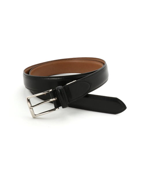 THE SUIT COMPANY（ザ・スーツカンパニー）の「≪MADE IN JAPAN≫アンチックレザー シルバーバックルベルト（ベルト・メンズ・ワインレッド/ネイビー/ブラック/チョコ/ブラウン・FREE/L）」の2枚目の写真