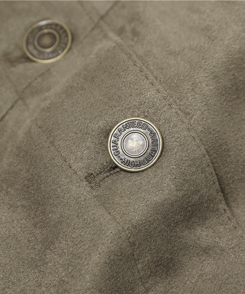 VENCEEXCHANGE（ヴァンスエクスチェンジ）の「フェイクスェード前ボタンスカート               （スカート・レディース・オリーブ/ライトブラウン/ベージュ/コーラル・SMALL/MEDIUM）」の12枚目の写真