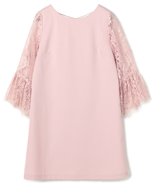 MICOAMERI（ミコアメリ）の「ボリュームレーススリーブバックチェーンワンピ（ワンピース・レディース・ブラック/グレー/ピンク・FREE）」の8枚目の写真