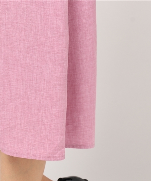 MERLOT（メルロー）の「フロントスカラップレースワンピース5792（シャツワンピース・レディース・ベージュ/ライトブルー/グレー/ピンク・FREE）」の12枚目の写真