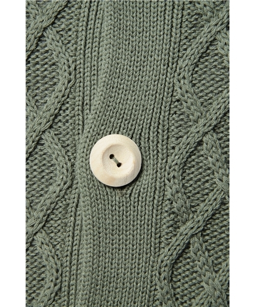 BEAUTY&YOUTH UNITED ARROWS（ビューティーアンドユースユナイテッドアローズ）の「BY アラン カーディガン ◆（カーディガン/ボレロ・メンズ・マスタード/オリーブ/コバルトブルー・SMALL/MEDIUM/LARGE）」の8枚目の写真