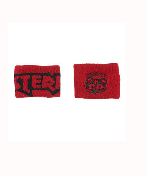 HYSTERIC GLAMOUR(ヒステリックグラマー)の「METAL BEAR リストバンド2SET(バングル/リストバンド・メンズ・レッド/ブラック・FREE)」の2枚目の写真