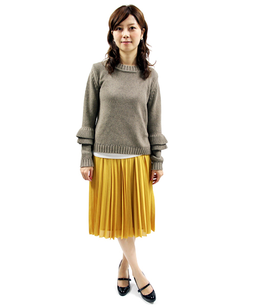 UNITED ARROWS（ユナイテッドアローズ）の「SACRA プリーツスカート† ◆（スカート・レディース・マスタード/オレンジ・36/38）」の17枚目の写真