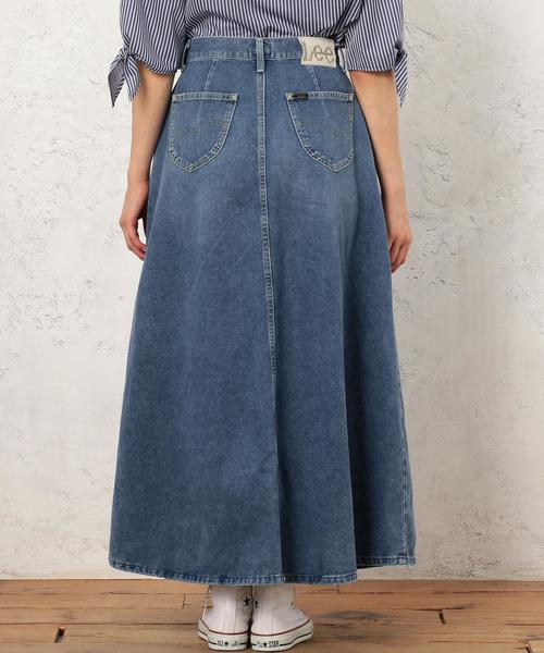 Lee（リー）の「[別注]CB LEE(リー)×GLR ロング デニムスカート ◆（デニムスカート・レディース・ライトブルー/コバルトブルー・MEDIUM/SMALL）」の7枚目の写真