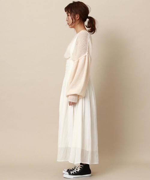 Another Edition（アナザーエディション）の「ガーゼソリッドサスペンダースカート（スカート・レディース・ブラック/オフホワイト・FREE）」の14枚目の写真