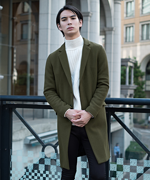 Gostar De Fuga ゴスタール ジフーガ の スーパー1 ウール メルトンチェスターコート チェスターコート Wear