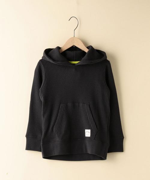 coen(コーエン)の「【coen キッズ / ジュニア】ワッフルパーカー / サーマル(100~150cm)(パーカー・キッズ・グレー/ダークグレー・100/120/150/110/130/140)」の10枚目の写真