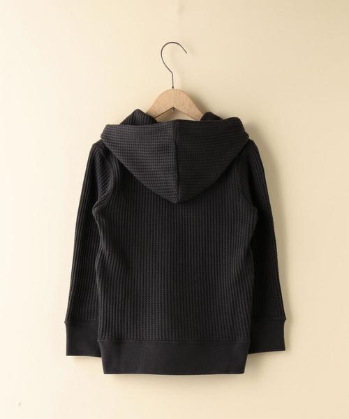 coen(コーエン)の「【coen キッズ / ジュニア】ワッフルパーカー / サーマル(100~150cm)(パーカー・キッズ・グレー/ダークグレー・100/120/150/110/130/140)」の11枚目の写真