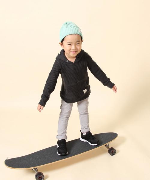 coen(コーエン)の「【coen キッズ / ジュニア】ワッフルパーカー / サーマル(100~150cm)(パーカー・キッズ・グレー/ダークグレー・100/120/150/110/130/140)」の14枚目の写真