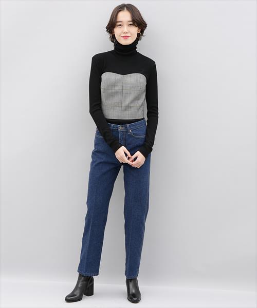 ADAM ET ROPE'(アダムエロペ)の「グレンチェックビスチェ(その他トップス・レディース・ブラウン/ブラック系その他・FREE)」の7枚目の写真