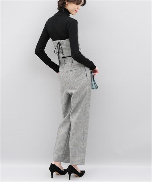ADAM ET ROPE'(アダムエロペ)の「グレンチェックビスチェ(その他トップス・レディース・ブラウン/ブラック系その他・FREE)」の10枚目の写真