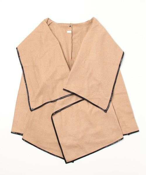 STYLEBLOCK（スタイルブロック）の「ドレープデザインコート（その他アウター・レディース・ブラック/キャメル/ダークブルー/ダークグリーン/レッド系その他/グレー・S/M/L/XL/XXL/XXX-LARGE）」の5枚目の写真