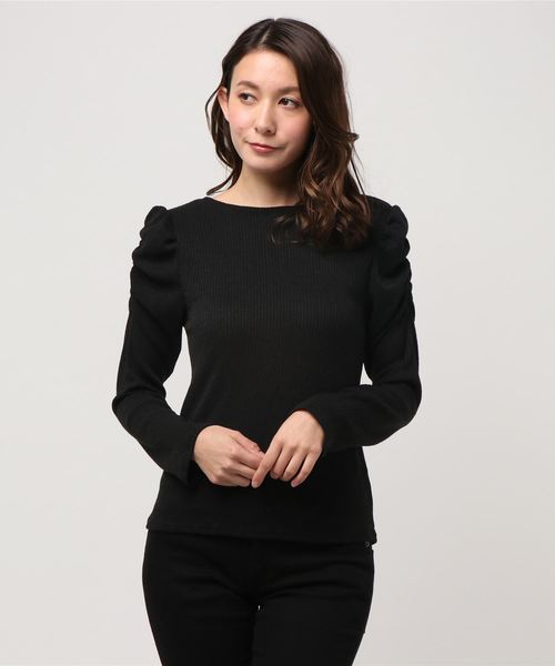 VENCEEXCHANGE(ヴァンスエクスチェンジ)の「パワショルプルオーバー (Tシャツ/カットソー・レディース・オフホワイト/グレー/ブラック・MEDIUM)」の3枚目の写真