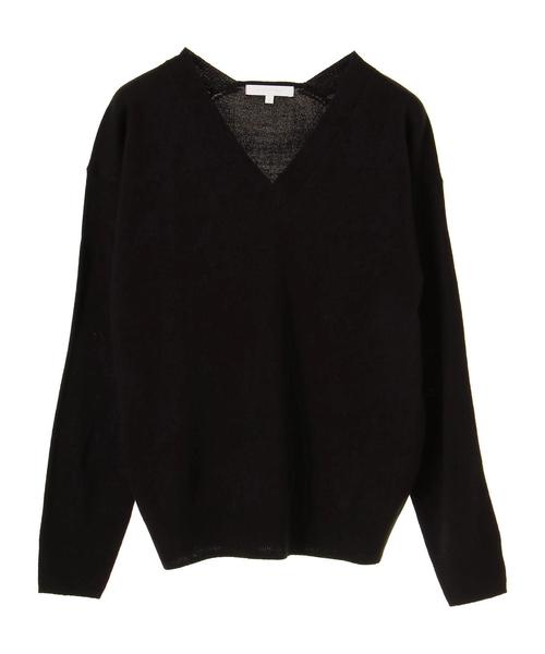 AMERICAN HOLIC(アメリカンホリック)の「・8col.Vネックニュアンスプルオーバー(ニット/セーター・レディース・オフホワイト/杢グレー/ピンク/ブラック/イエロー/ネイビー/その他24/その他26・L/M)」の19枚目の写真