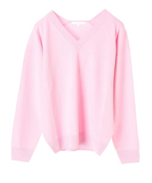 AMERICAN HOLIC(アメリカンホリック)の「・8col.Vネックニュアンスプルオーバー(ニット/セーター・レディース・オフホワイト/杢グレー/ピンク/ブラック/イエロー/ネイビー/その他24/その他26・L/M)」の20枚目の写真